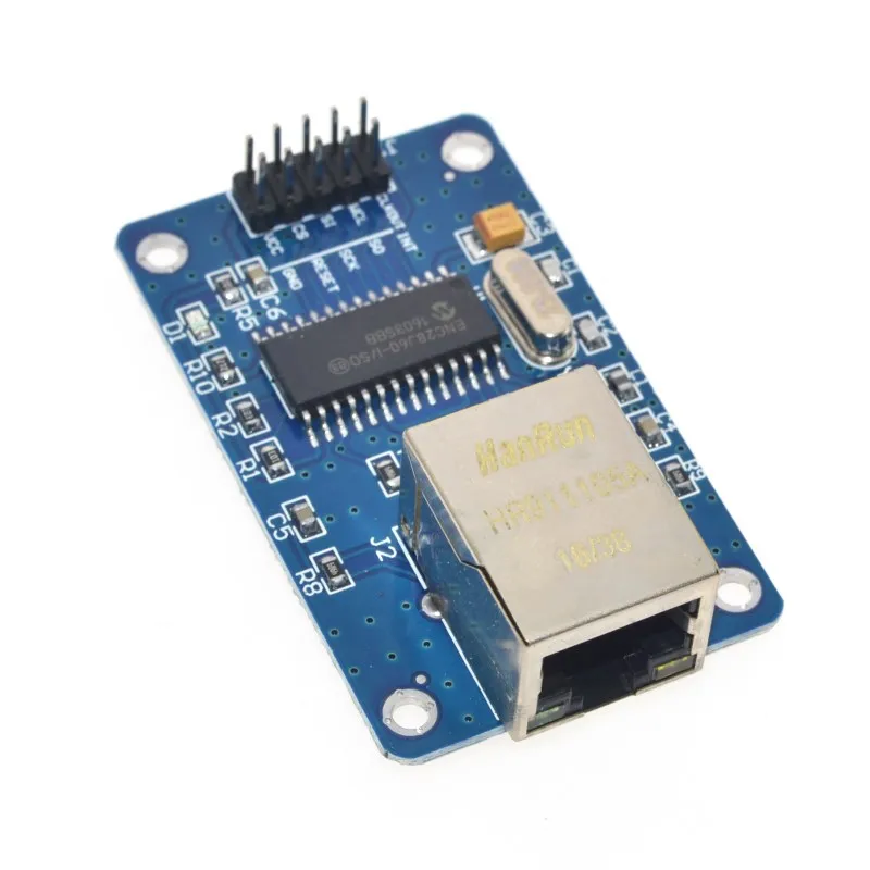 ENC28J60 для сети Ethernet LAN модуль платы 25 МГц кристалл AVR 51 LPC STM32 3 V ENC28J60-I/SO | Освещение