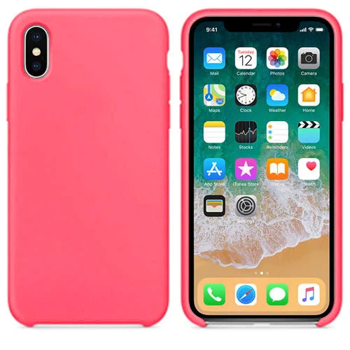 Peach Жидкий силиконовый чехол Keepever для iPhone 6, 6s, 7, 8 Plus, чехол для телефона apple X, XS, Max, XR, X, 5, 5C, SE, оболочка, Капа - Цвет: Peach