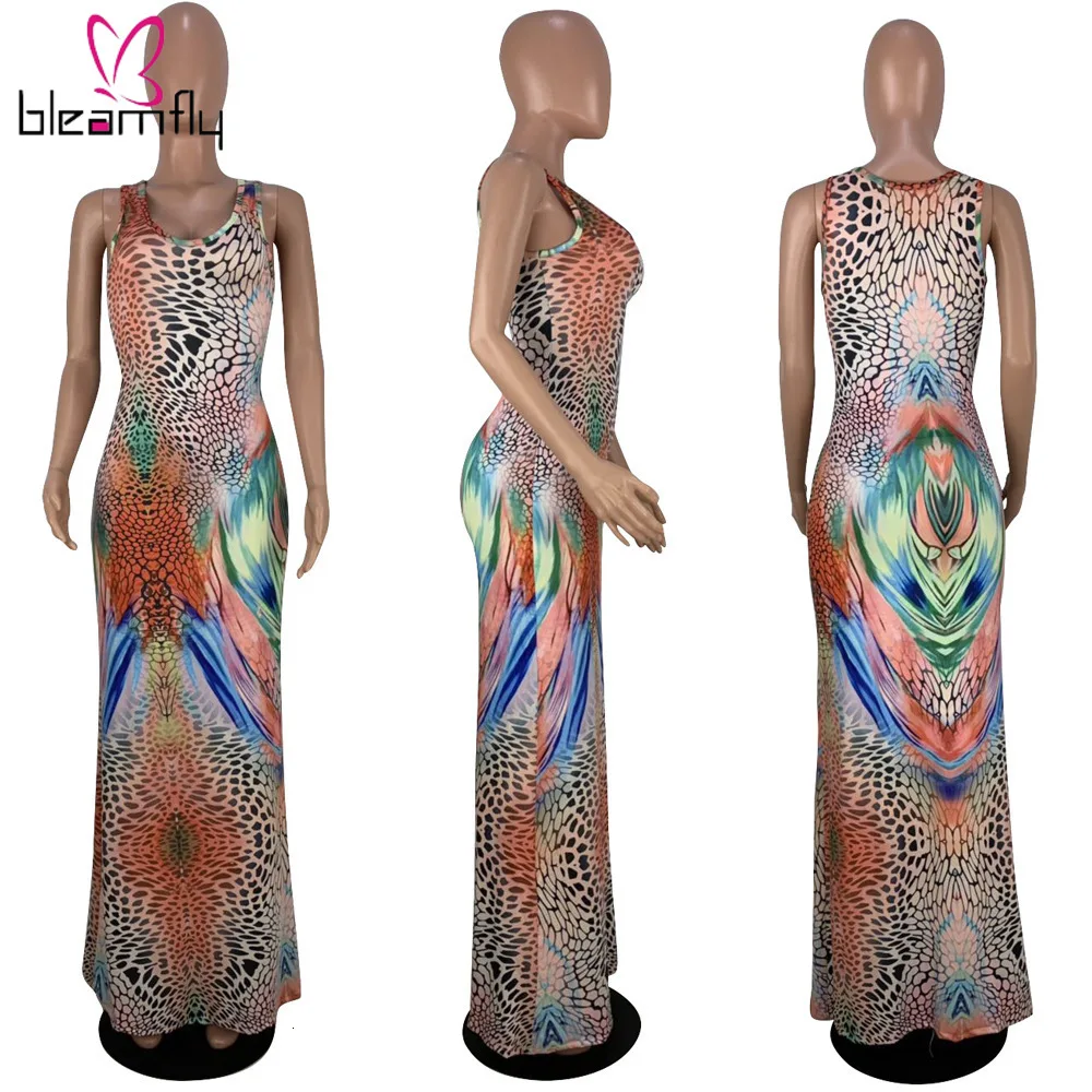 2019 Сексуальные облегающие прямые длинные платья макси со змеиным принтом