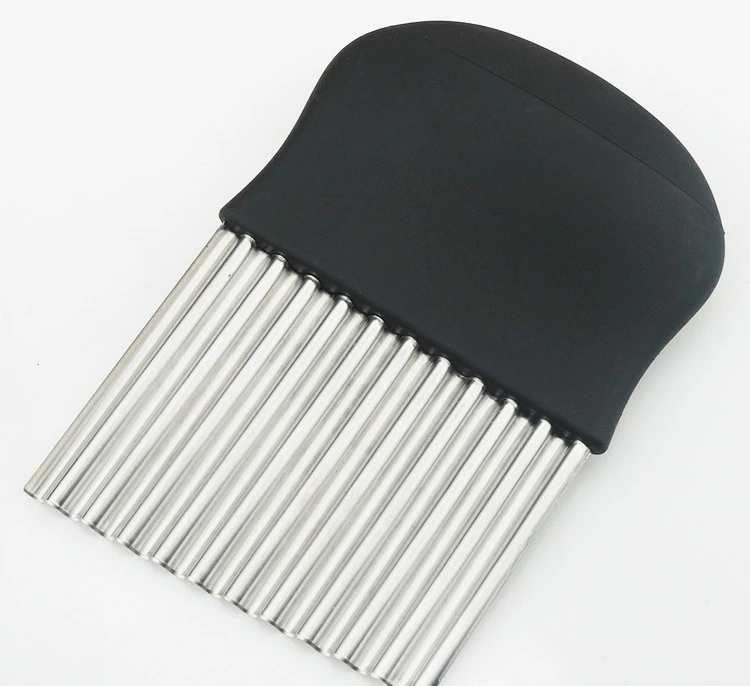 Нож из нержавеющей стали для резки картофеля фри машина полосатый нож Langya