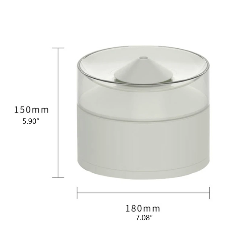 

Cat Water Fountains Dog Water Dispenser 1.3L Capacity Super Quiet with Double Layer Purification Circulation Filtration