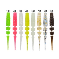 ar84 tpr rock fishing bait 0 35g 42mm artificial soft plastic lure pin tail fishing baits section soft worm