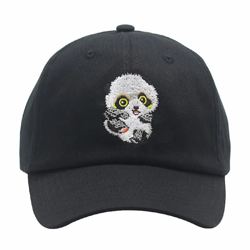 LA Новинка бейсболка с золотыми цепочками и пандой изогнутая Кепка для мужчин