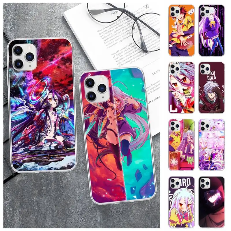 

Чехол для телефона в стиле аниме Game No Life для Samsung S21 S20 Fe S10-4G S30 Plus Note 20 Ultra S9 S10e, прозрачный чехол