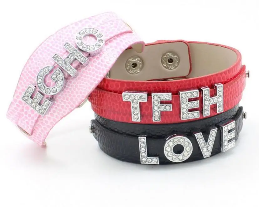 A Z прозрачные кристаллы буквы слайды Подвески Стразы начальный Алфавит слайдер