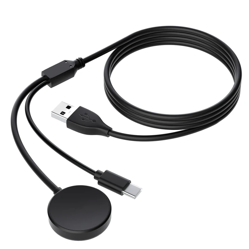 

Smart Watch 2 in 1 Magnetic Wireless Charger USB 1M Charging Cable, Suitable for Samsung Galaxy Watch Active