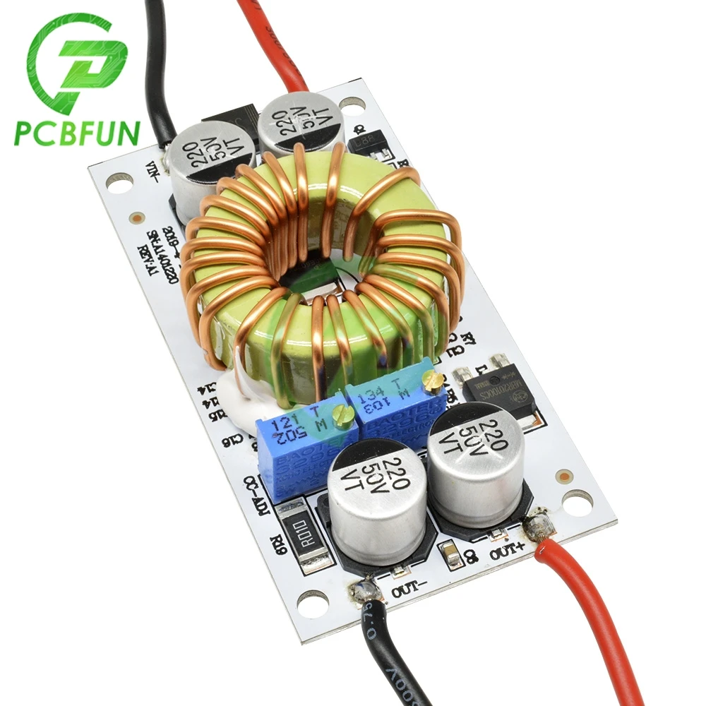 DC 500W 250W 10A Boost Constant Current Module Non-isolated Step Up Converter Board 150KHz LED Driver Power Supply for Arduino
