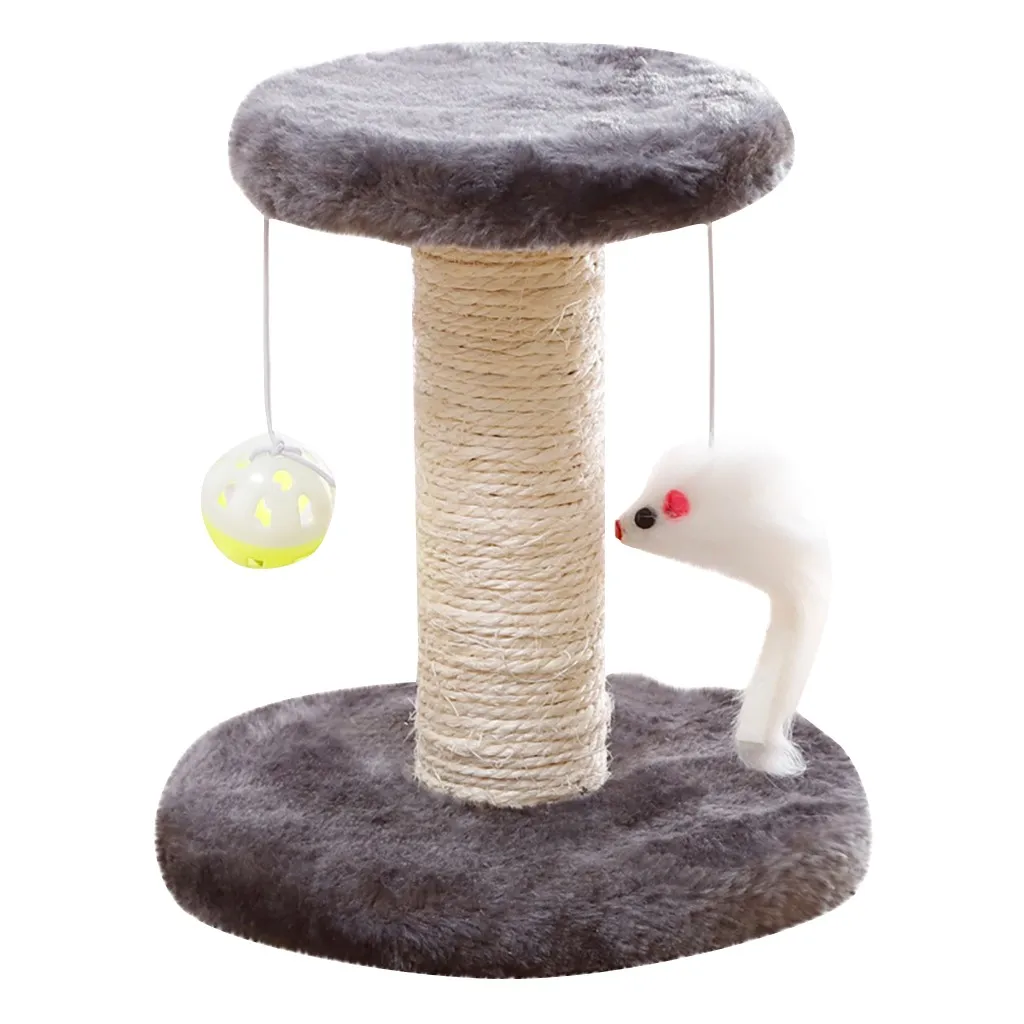 Кошка Когтеточка дерево плюшевый Кот лазание рамка игрушка двойной падение мяч