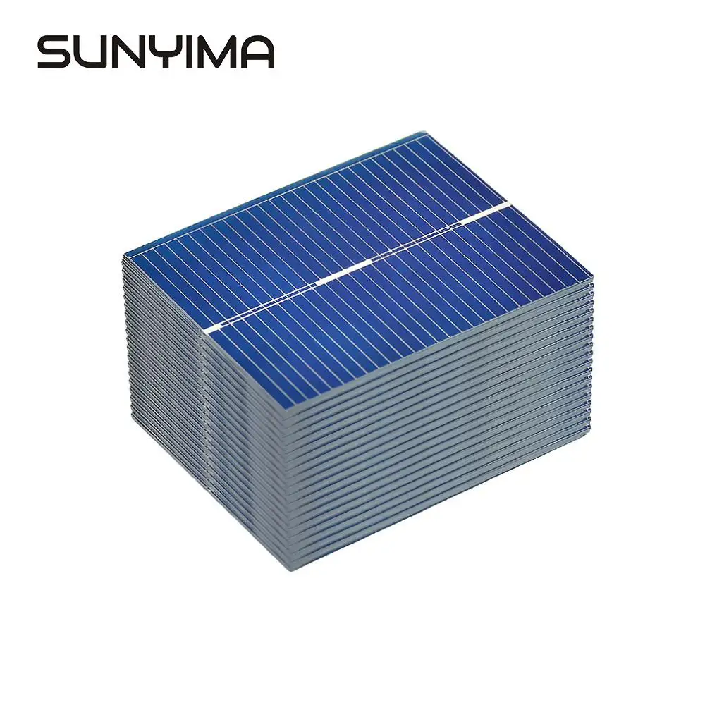SUNYIMA 100 шт 0 5 в 2 Вт поликристаллическая солнечная панель 39*31 мм батарея кремния DIY