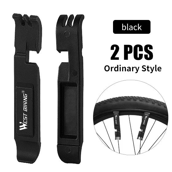 2 PCS Black Logo WEST BIKING велосипедные шины рычаг MTB велосипед Многофункциональные инструменты для ремонта велосипеда, аксессуары для езды на велосипеде, замыкающее звено цепи плоскогубцы - Цвет: 2 PCS Black Logo