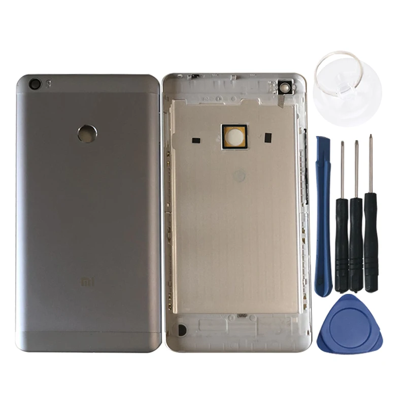 M& Sen для 6,4" Xiao mi Max Задняя крышка батареи чехол Корпус+ боковые кнопки питания Стеклянная вспышка объектива для mi Max корпус