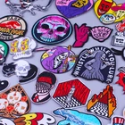 Патчи Grim Reaper, патчи для одежды с вышивкой в стиле хиппи, нашивки на одежду в стиле панк, Череп, Джокер, патчи на одежду, наклейки