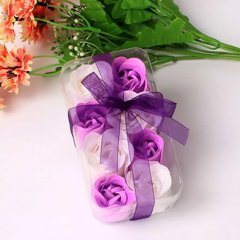 2020 День Святого Валентина мыло цветок ароматическая роза лепесток лента