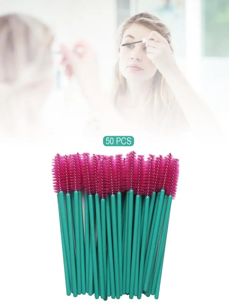 50 шт./компл. одноразовые кисти для наращивания ресниц кисть бровей тушь