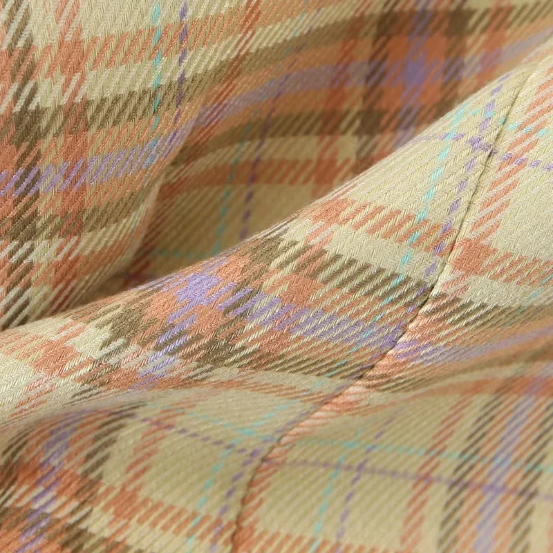 

Merodi Women Autumn Sprint Fashion Plaid Long Blazers Female Casual Single Button Long Sleeve Outwear Jackets Chic