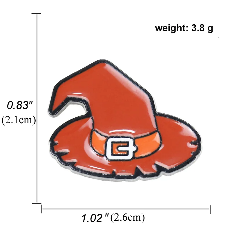 

Cartoon Pumpkin Head Bat Halloween Series Enamel Pins Backpack Clothes Collection Commemorative Badge Brooch