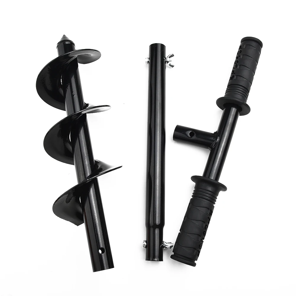 

60 * 10cm 1*Ground Drill Black Cold rolled steel For garden High strength