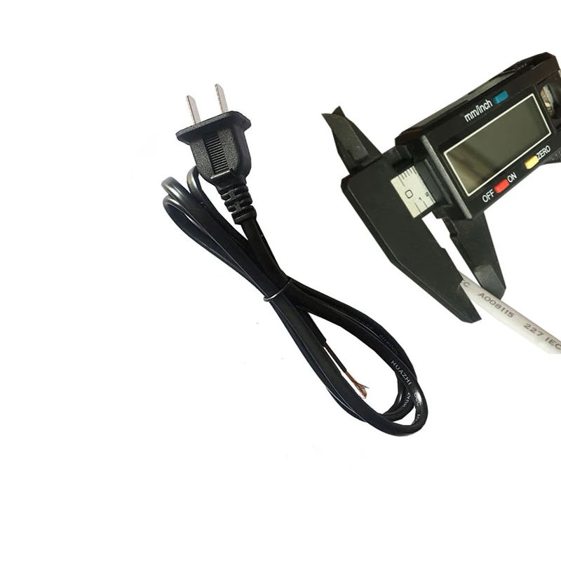 2 шт. шнур питания Белый США 2-зубец вилка адаптер переменного тока провод кабель