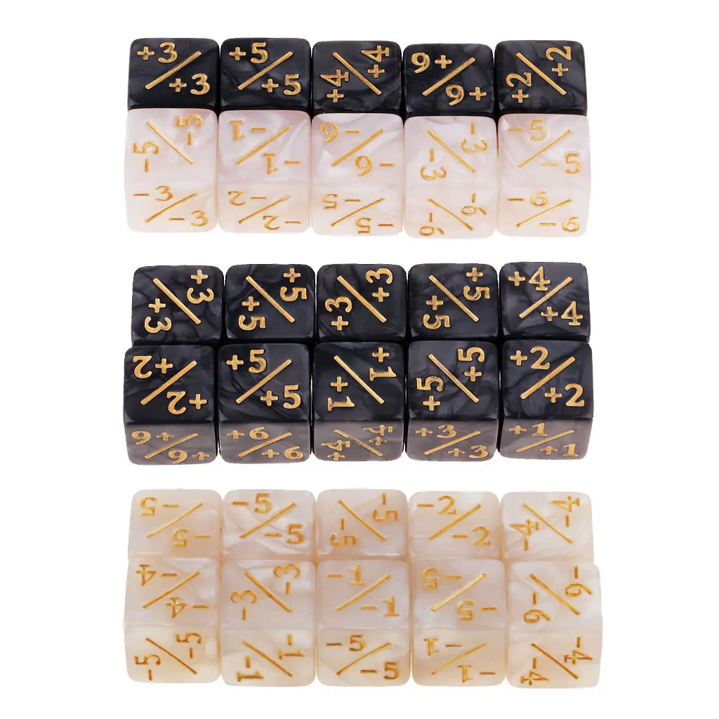6-сторонний набор игральных костей для обучения математике Фракционные