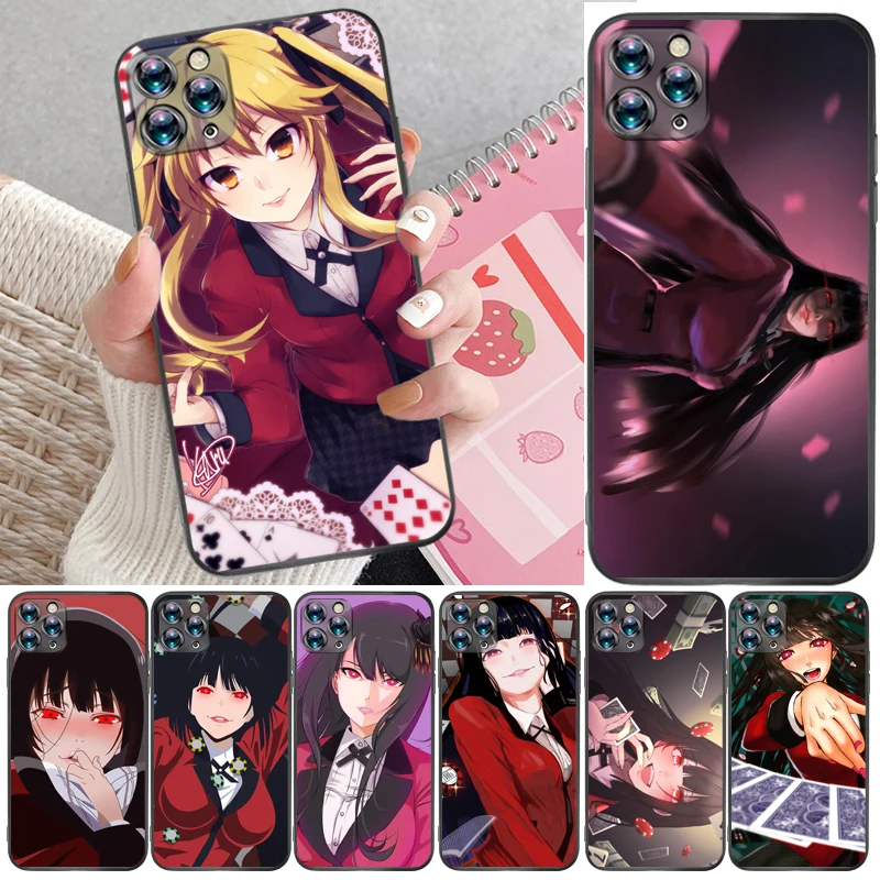 

Anime Kakegurui Jabami Yumeko Saotome Meari Painting Phone Case For iPhone 6 6S Plus 7 8 Carcasa Back Cover Cases Coque