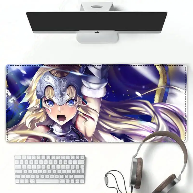 

Accessories Black Saber Joan of Arc Beauty Girls Mouse Pad Gamer Keyboard Maus Pad Desk Mouse Mat Game Accessories For Overwatch