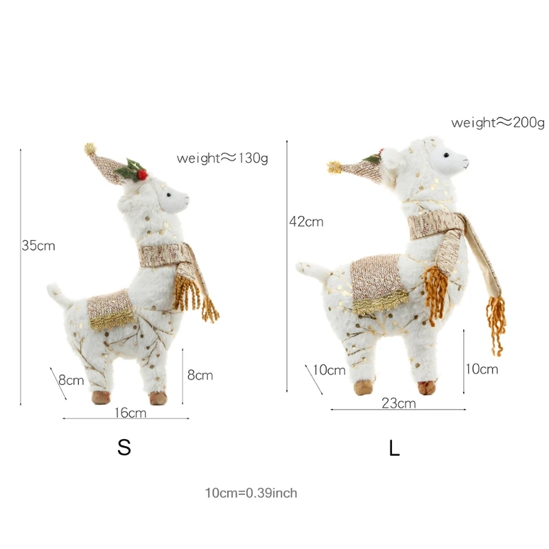 

Cute Alpaca Plush Toy Kawaii Soft Stuffed Animal Kids Doll Toys for Baby Children Boys Girls Birthday Xmas Gift