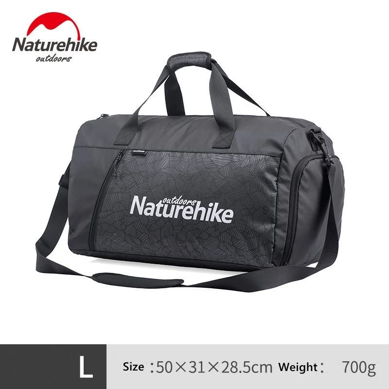 L Black Naturehike спортивная сумка с сухим мокром разделением Водонепроницаемая спортивная сумка унисекс высокой емкости сумка для хранения плавательных принадлежностей уличная Сумка для кемпинга - Цвет: L Black