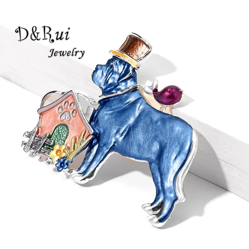 Винтажные значки в виде животных для женщин голубой цвет значок друзей подарки