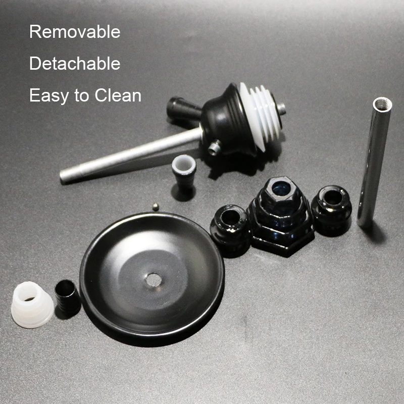 Трубка для кальяна Матовый Металлический Набор наргиле соединение двух шлангов