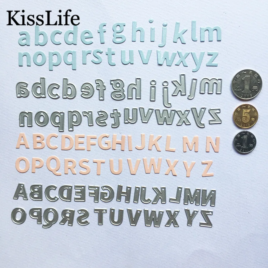 1 Pack 26 Alphabets Letters Embossing Metal Cutting Dies Alinacraft Die Cuts for Card Making Scrapbooking Christmas Album Decors | Дом и сад