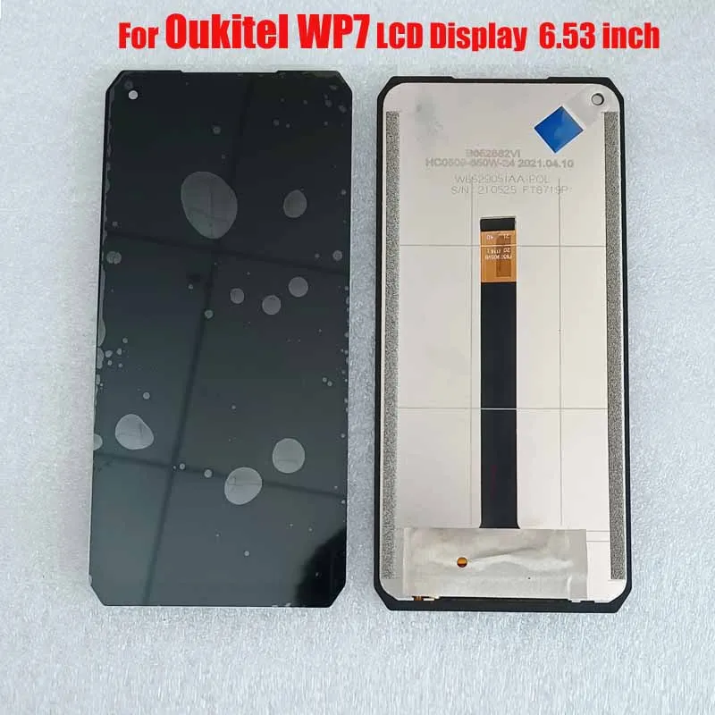 Pantalla LCD t&aacute;ctil para m&oacute;vil, montaje de digitalizador de repuesto para OUKITEL K10, K15 Plus, C21, K6000 Pro, WP9, WP7, WP5-1