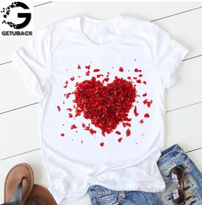 Женская хлопковая футболка повседневная забавная в стиле 90 х с принтом РОЗОВОГО