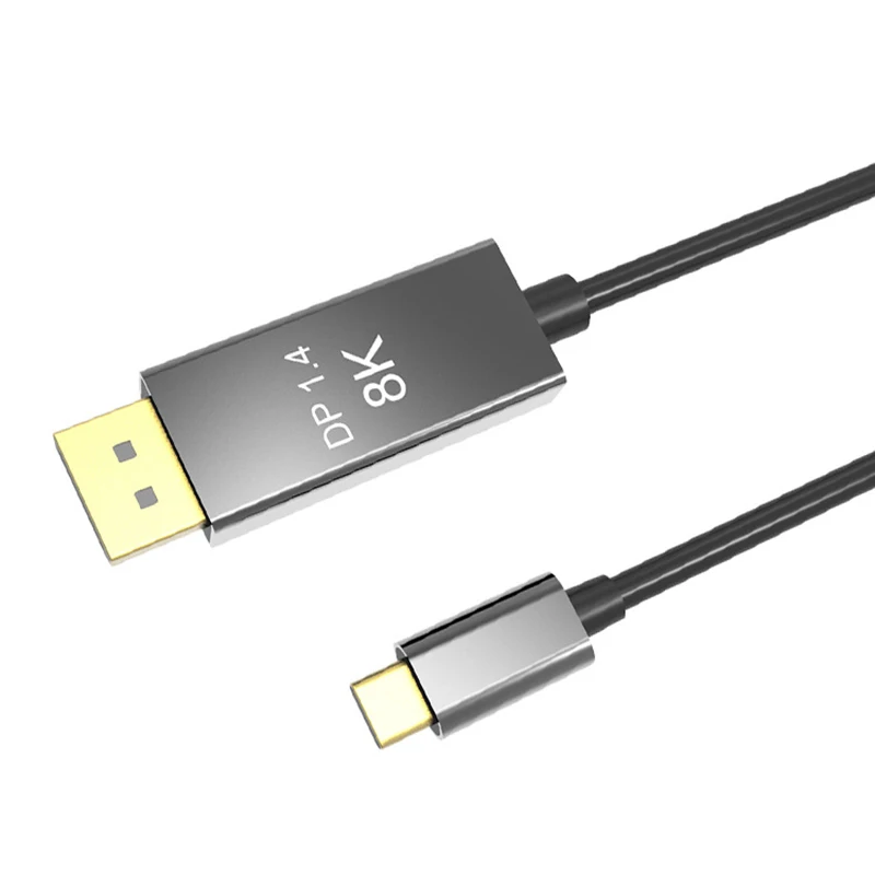 

3.1 USB C DP1.4 Cable Type-C to Displayport 8K@60Hz Aluminum Alloy Cable for MacPro Display XDR