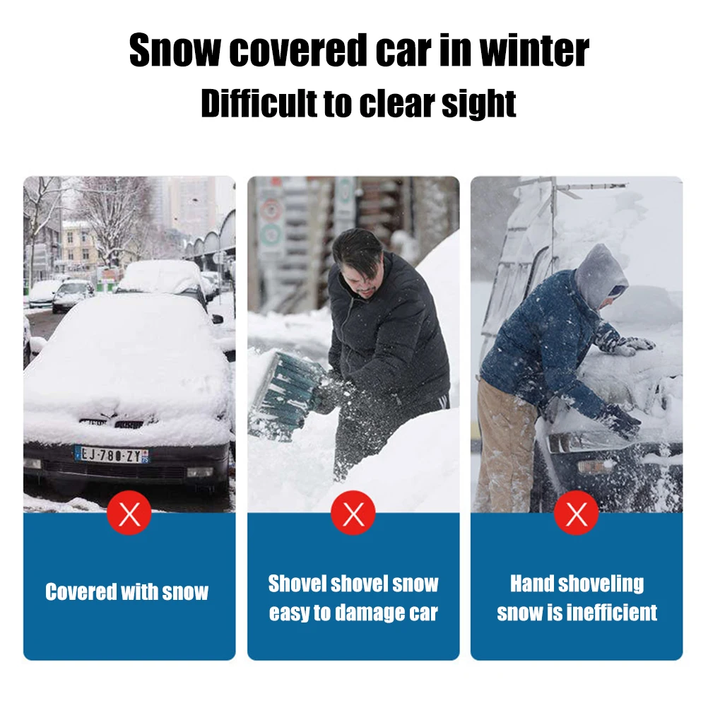 

Car Snow Removal Shovel Retractable Snow Removal Snow Removal Frost Brush Winter Glass Cleaning Deicing Shovel Tool