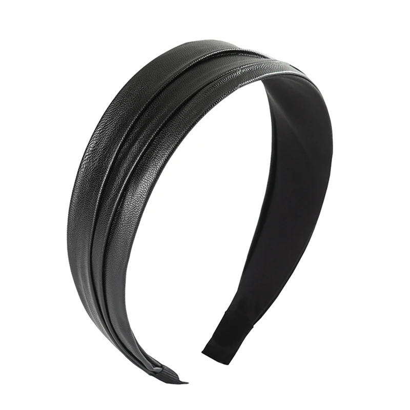 Leather A LEVAO,, синтетическая кожа, повязка на голову, элегантная, ободок, тюрбан, Богемия, для женщин, девушек, аксессуары для волос, обруч для волос, головной убор - Цвет: Leather A
