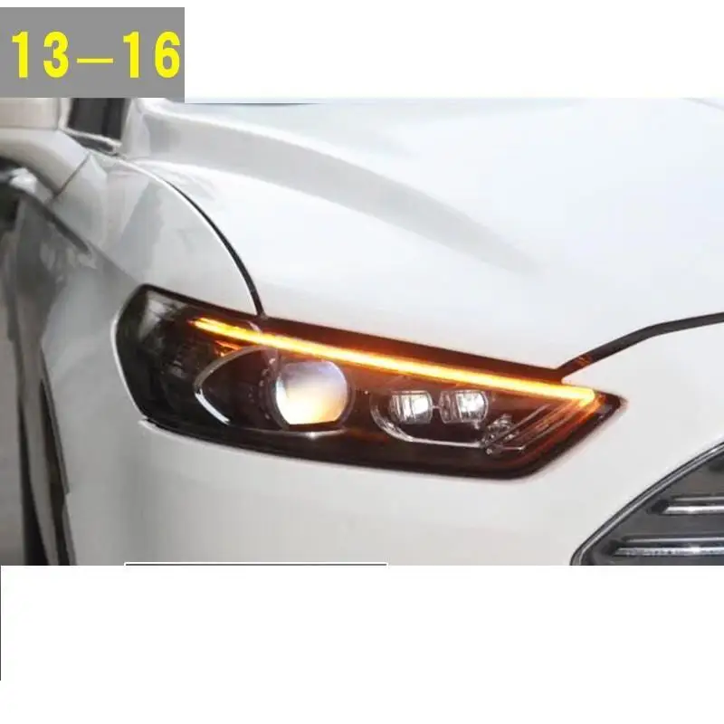 Drl Luces Para Auto Assessoires светодиодные боковые поворотники Automovil фары Задние Автомобильные фары в сборе 13 14 15 16 для Ford Mondeo