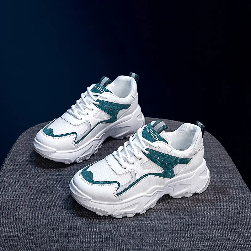 

2020 New Sprinhg Autumn Women Shoes White Shoes Fashion Wild Platform Footwear Breathable Mesh Casual Shoes Sneakers