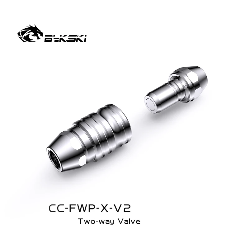 Bykski CC-FWP-X-V2 G1/4'' Male to Female Bold Brass Fittings for Hard /Soft Tube / Seal Up Lock Quick Connector Stop Sealing - купить