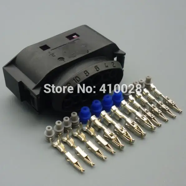 

worldgolden 1/5/30sets kit 3.5mm +1.5mm female auto electric 12pin waterproof connector 1J0 941 165 1J0941165