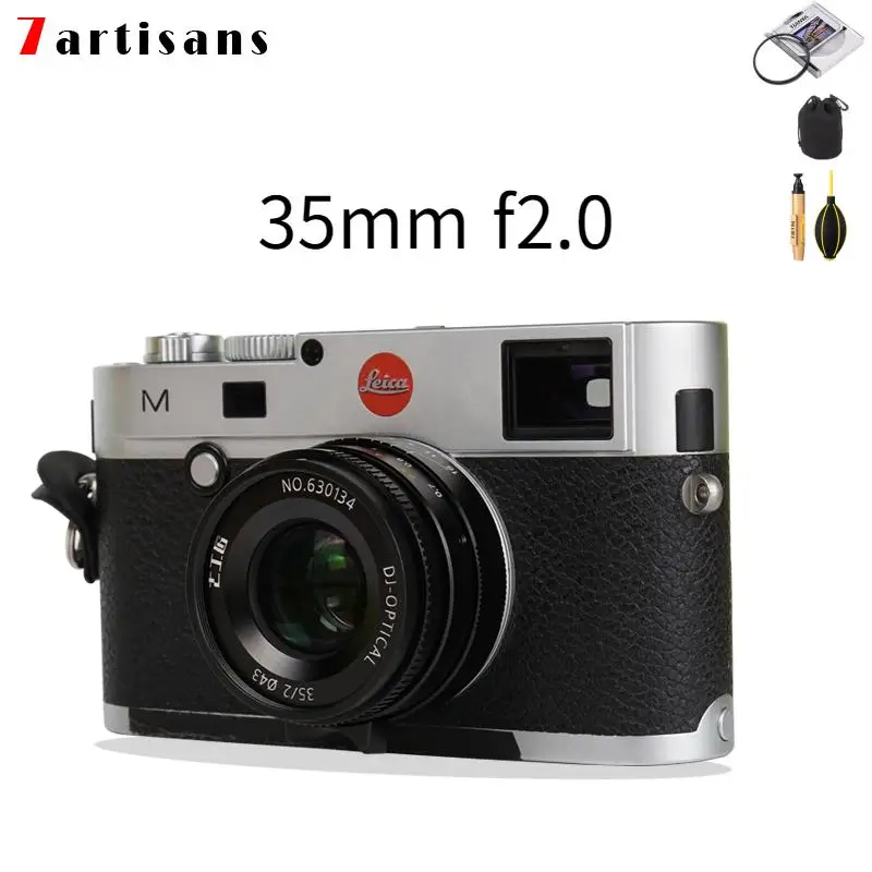 

Объектив 7artisans Lente 35 мм f2.0 с большой диафрагмой, парасельный M-образный кронштейн для камер Leica, m2, 240 м3, M5, M6, M7, M8, M9, M9P, M10, M240