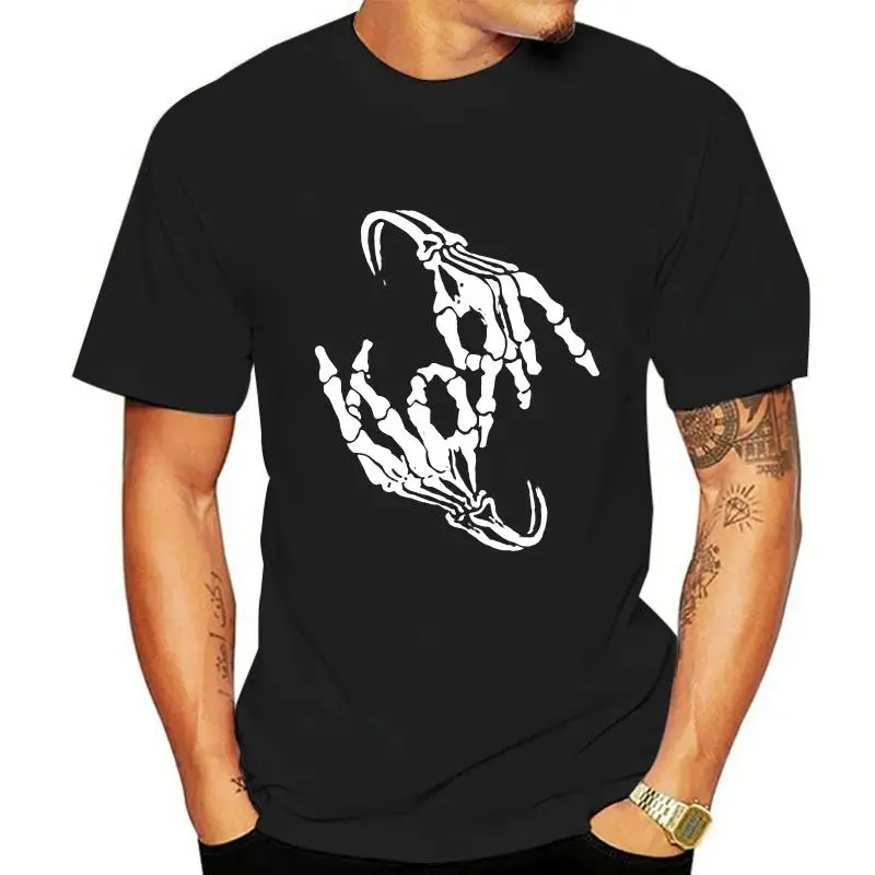 

Korn Band Skeleton Sign Bone Logo Men T-Shirt Print T Shirts Man Short Sleeve T Shirt Top Tee Comical Shirt Men Plus Size