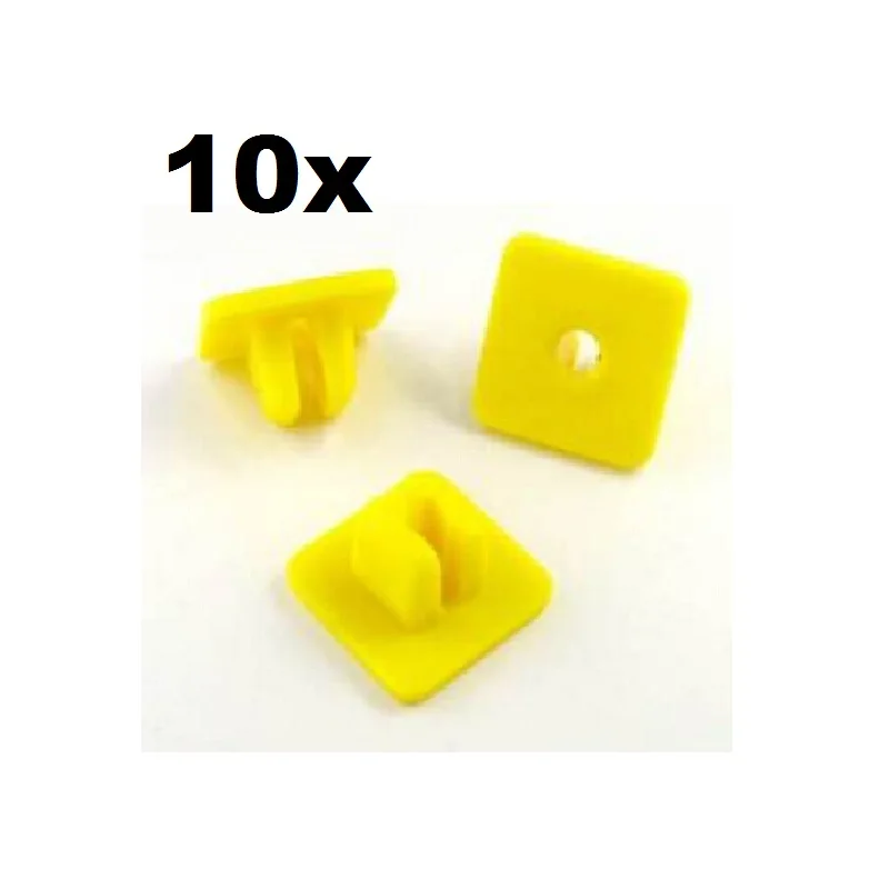 

10x Wheel Arch Lining Screw Grommet for Honda, 5mm, Yellow, Equiv to #90676SA7003