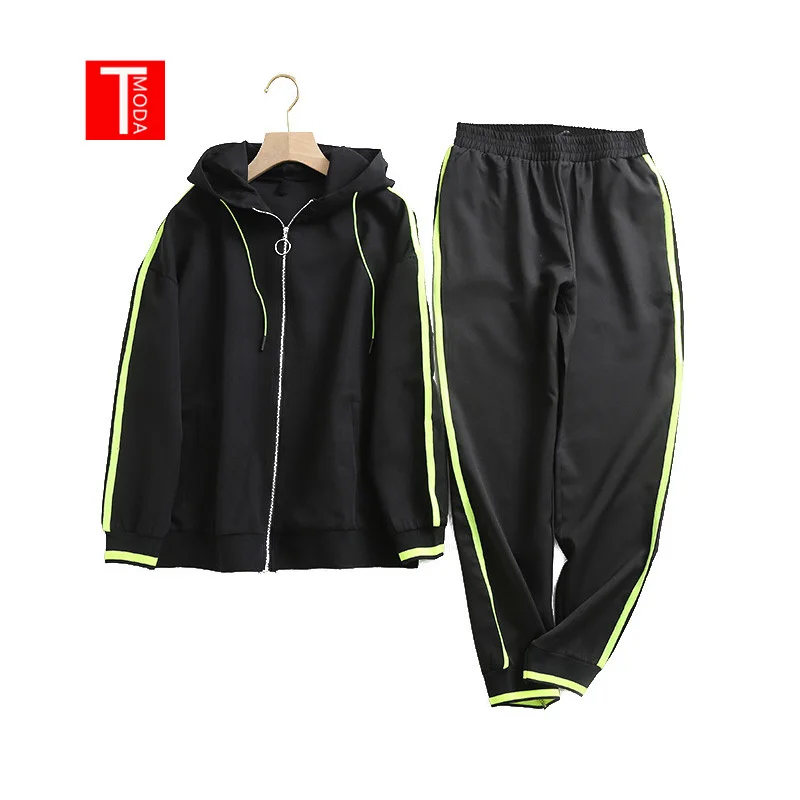 2019 Повседневная Верхняя одежда черного цвета флуоресцентная зеленая куртка