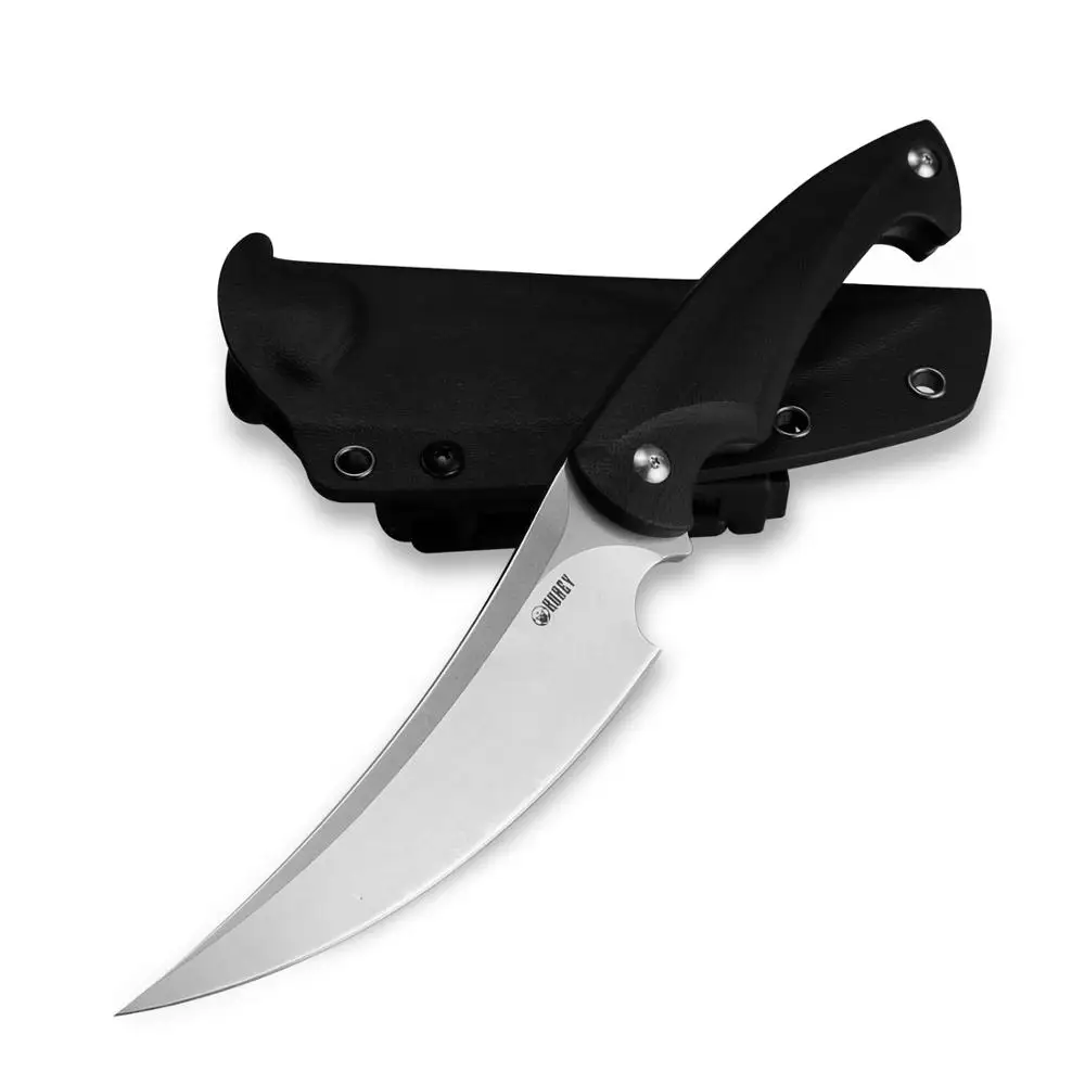 Уличный нож Kubey Scimitar KU231 с фиксированным лезвием для дискотек футляром Kydex со