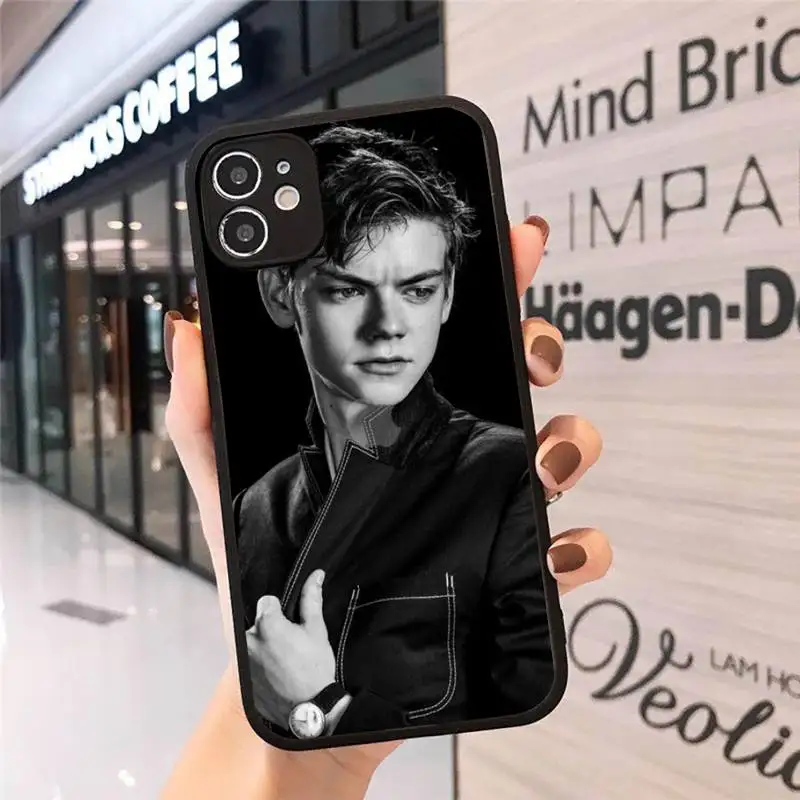 

Actors Thomas Sangster Phone Cases Matte Transparent for iPhone 7 8 11 12 s mini pro X XS XR MAX Plus cover funda