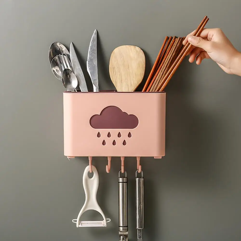 Plate rack with cutlery tissue spoon fork chopsticks bracket caddy kitchenware and lockers | Дом и сад
