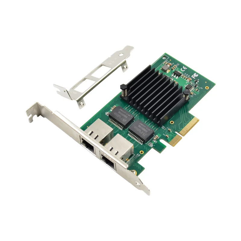 4 Порты и разъёмы PCIe X4 двойной гигабитный Ethernet карта чип Intel I350AM2 Чипсет RJ45 Gigabit 1000