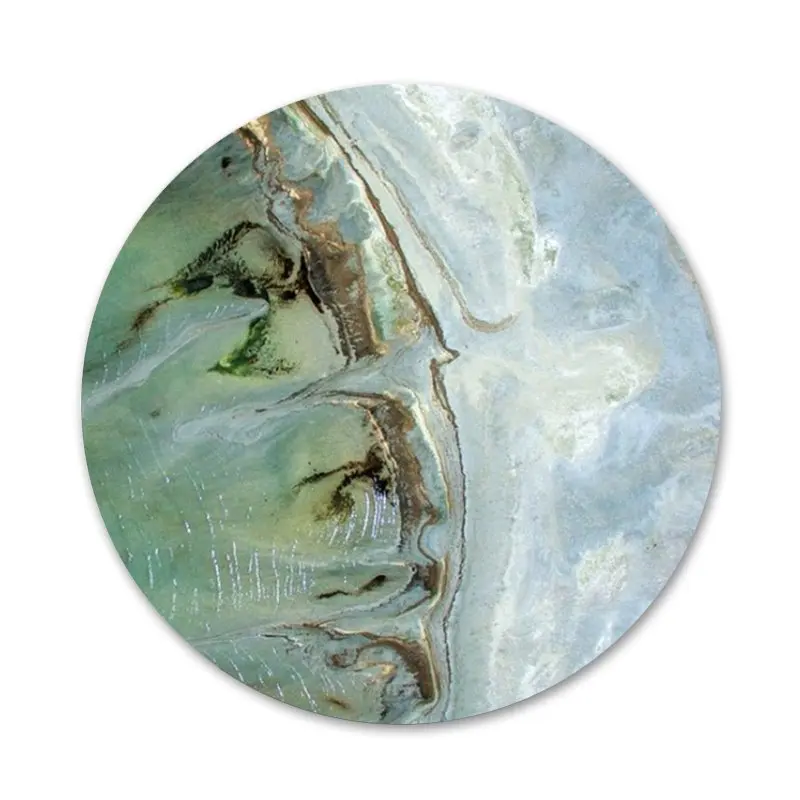 

58mm marble art Badge Brooch Pin Accessories For Clothes Backpack Decoration gift