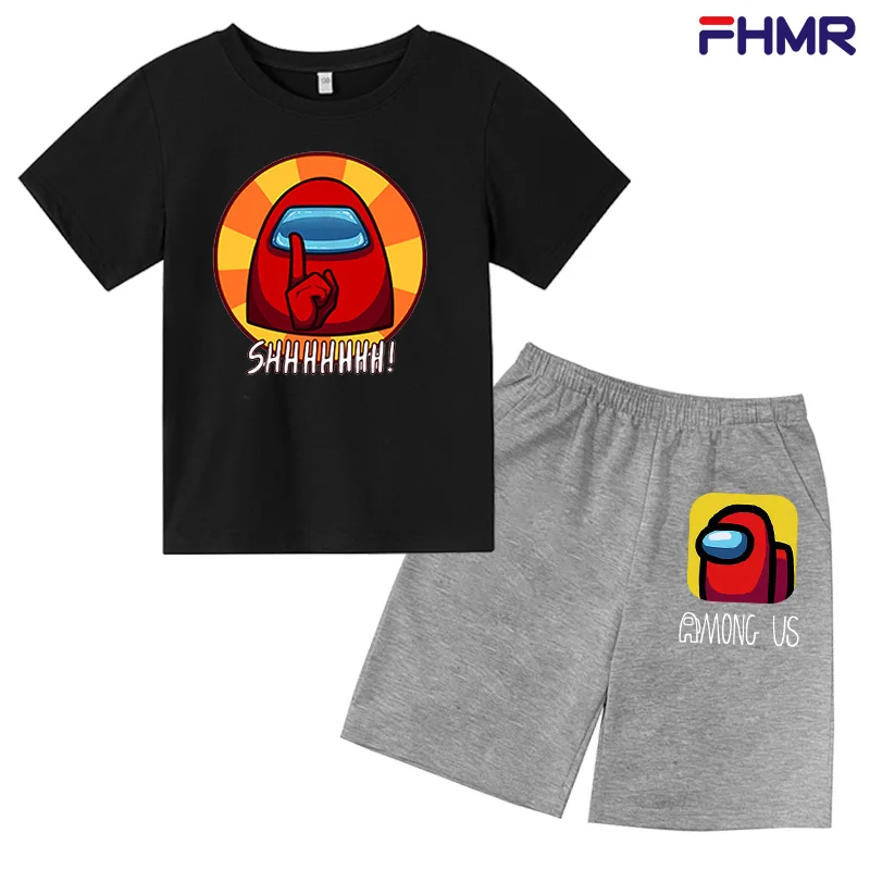 

New Summer Boy Clothes Suit Children Fashion Letter Printed T-Shirt Shorts Boy Set Cotton Casual Sports Outfit Kids Tracksuits