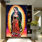 Полностью круглая квадратная Алмазная картина Наша леди гуадалупы искусственная религиозная Мозаика Рождественский подарок домашний декор